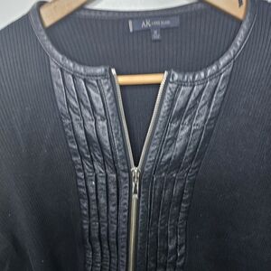Anne Klein Black Ribbed Jacket